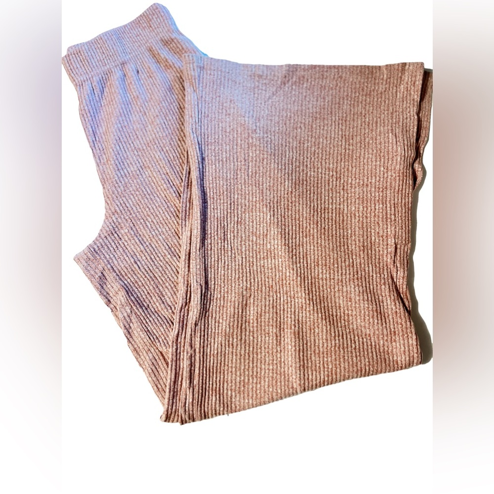 Pink stretchy heavy and cozy pants